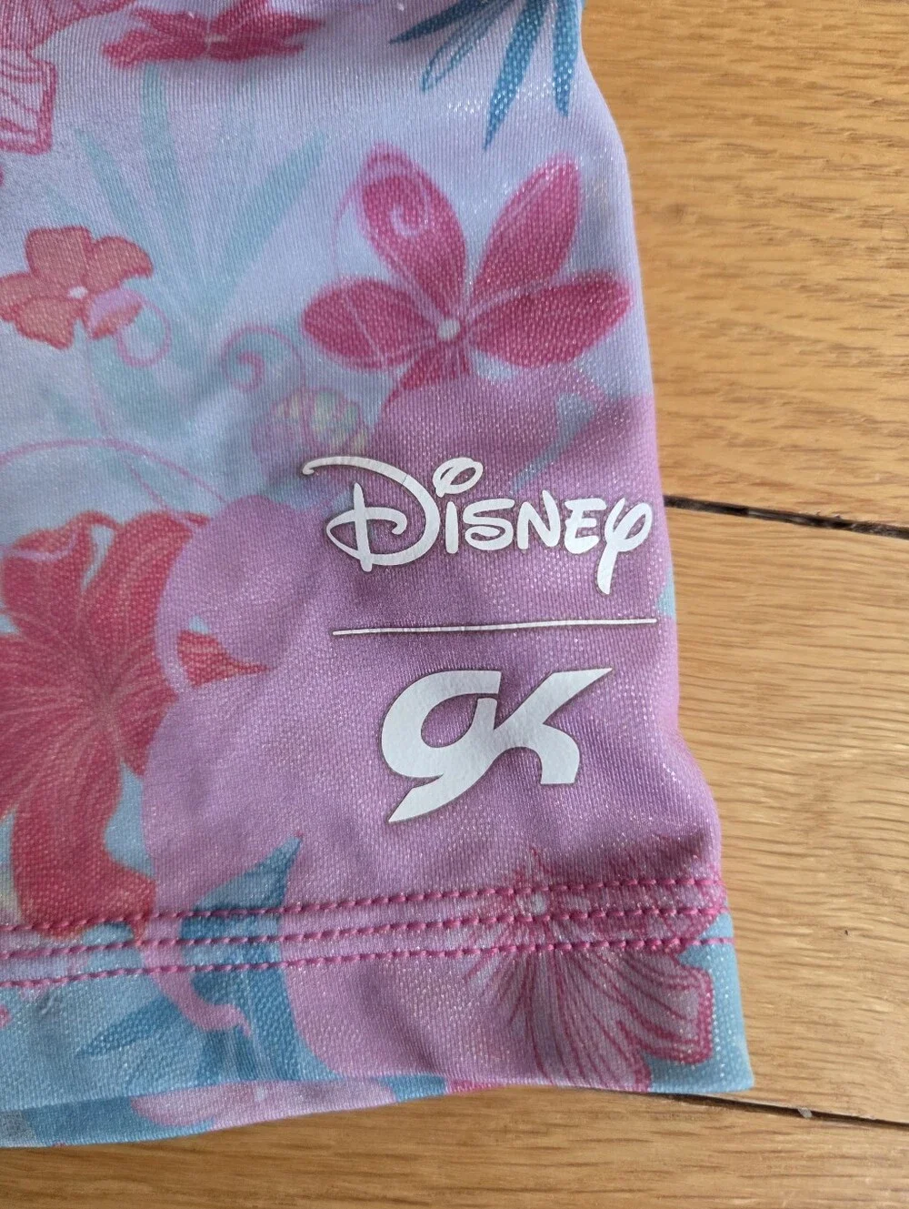 Disney x GK Girls' Floral Athletic Shorts - Pink Blue